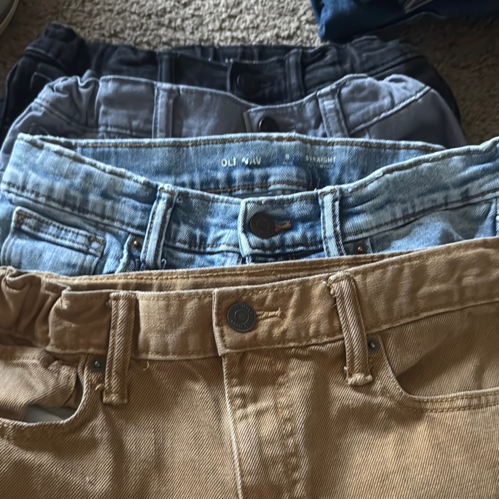 Old Navy Blue and Tan Jeans Set